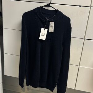 Barbour Men's Navy Crewneck Sweater